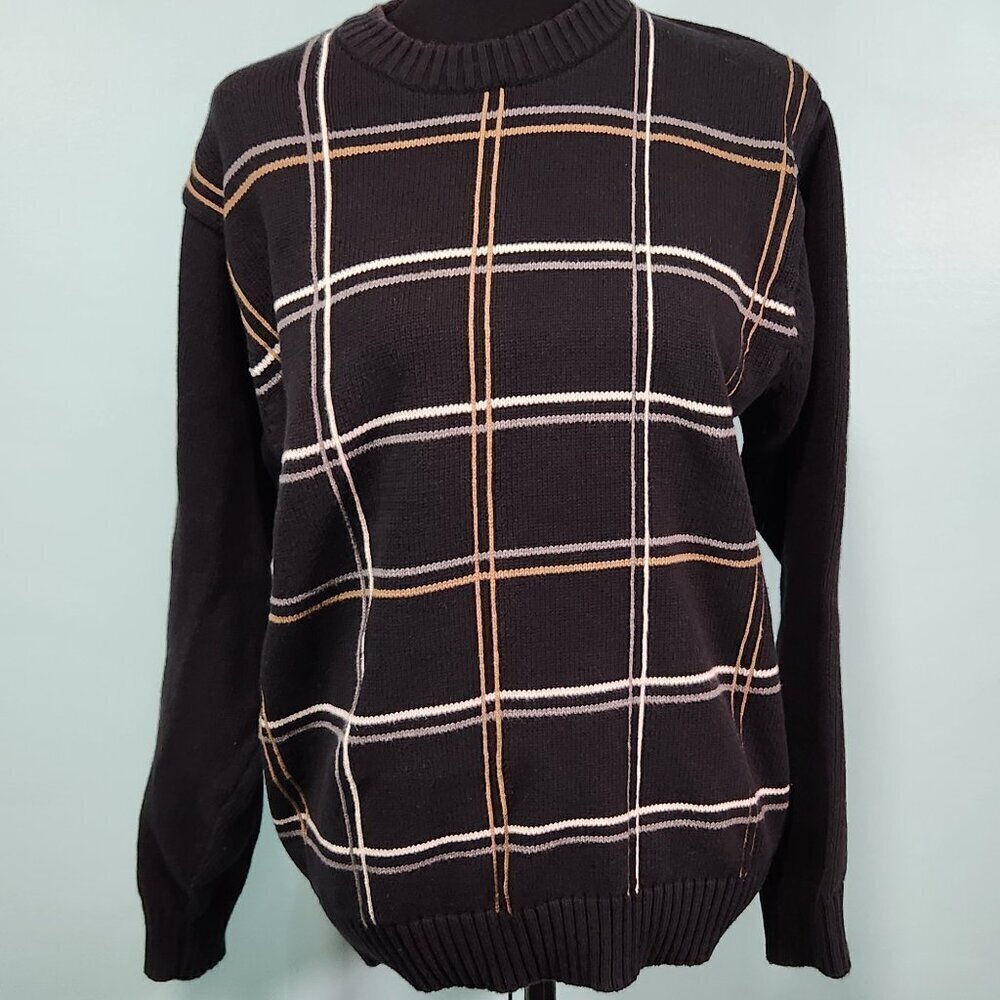 Oscar De La Renta 100% cotton sweater cable knit size Large
Lot G